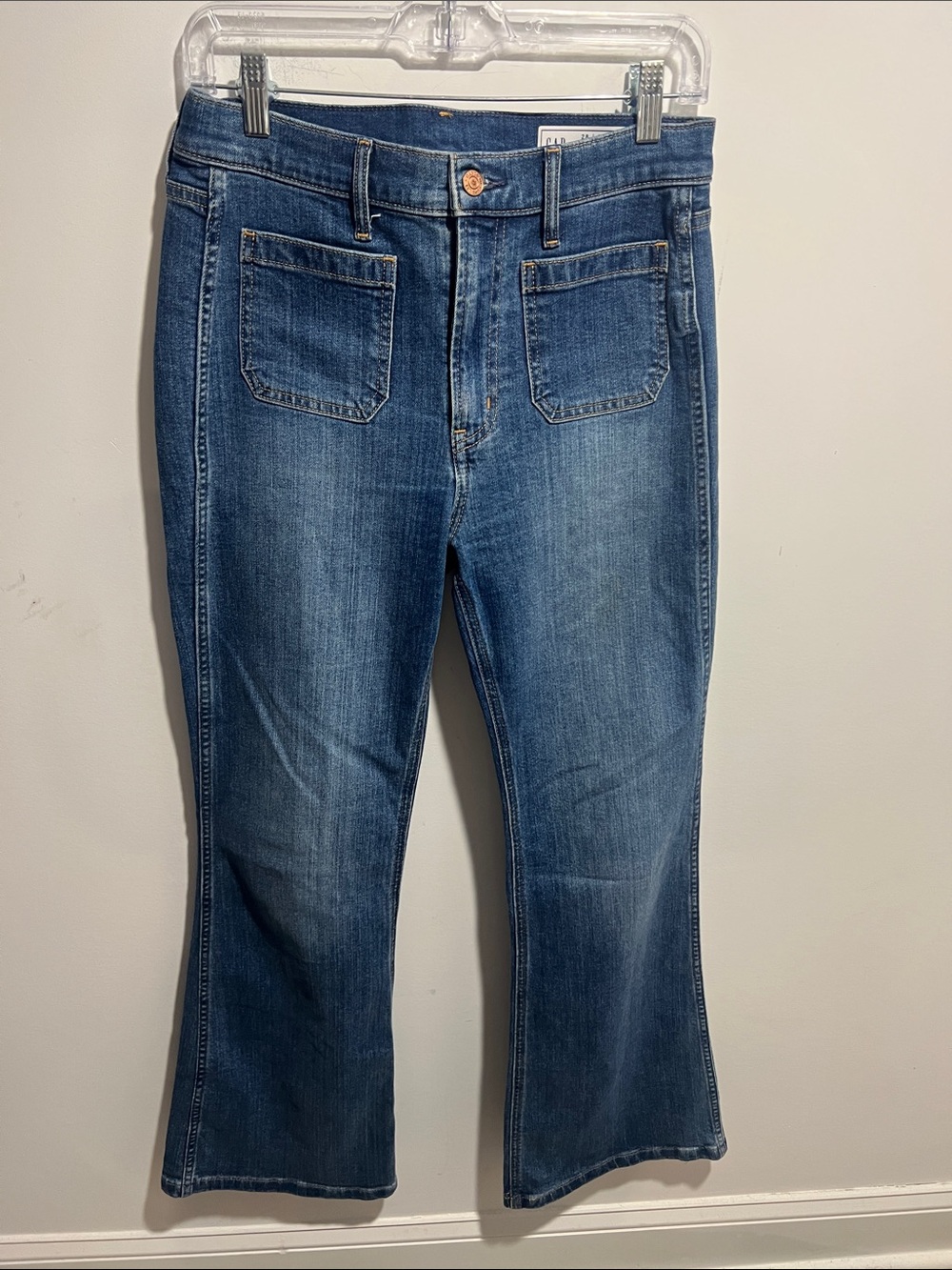 GAP Women's Medium Blue 70s Flare High Rise Jeans Size 28